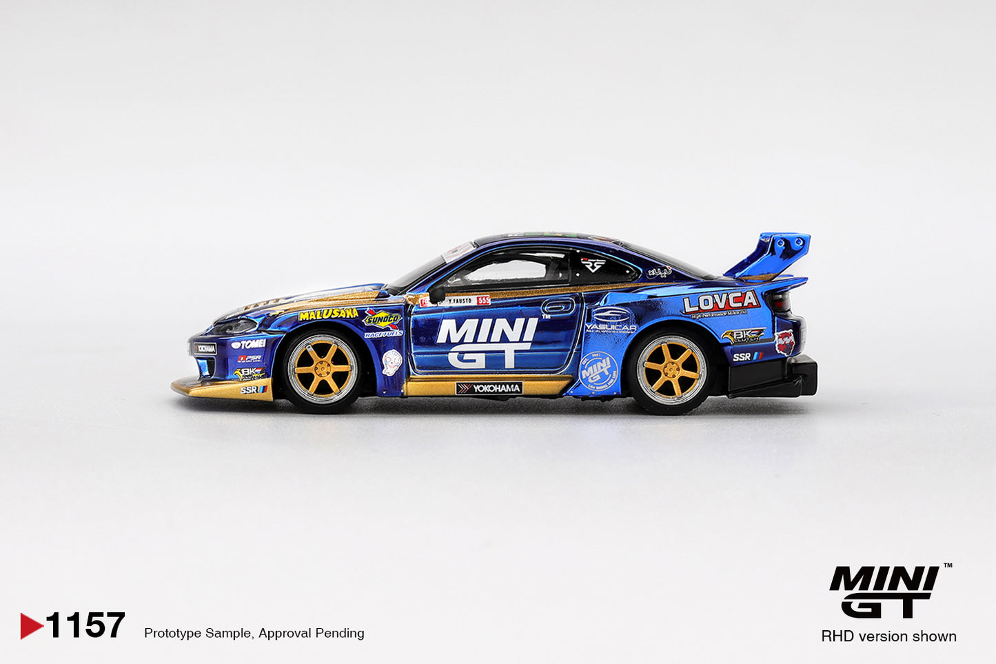 Mini GT 1/64 - Nissan Silvia (S15) LB-Super Silhouette #555 Team MINI GT Liberty Walk 2025 Formula Drift