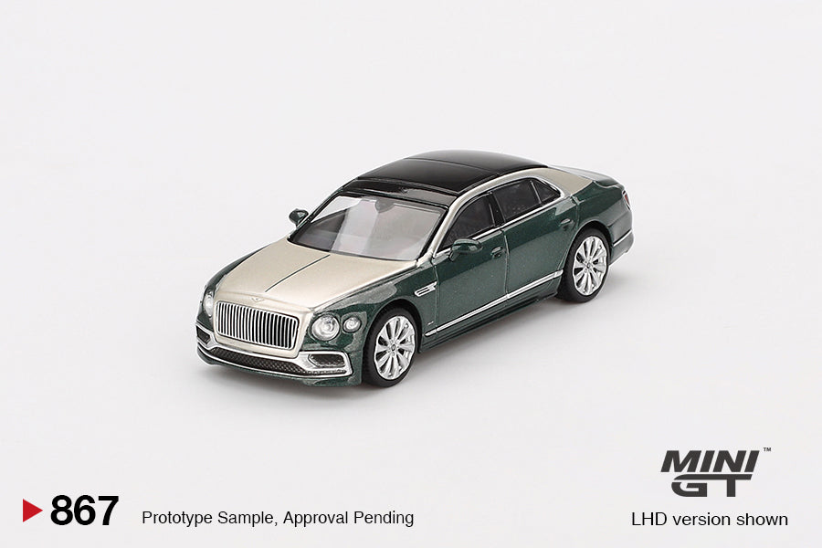 Mini GT 1/64 - Bentley Flying Spur White Sand Verdant