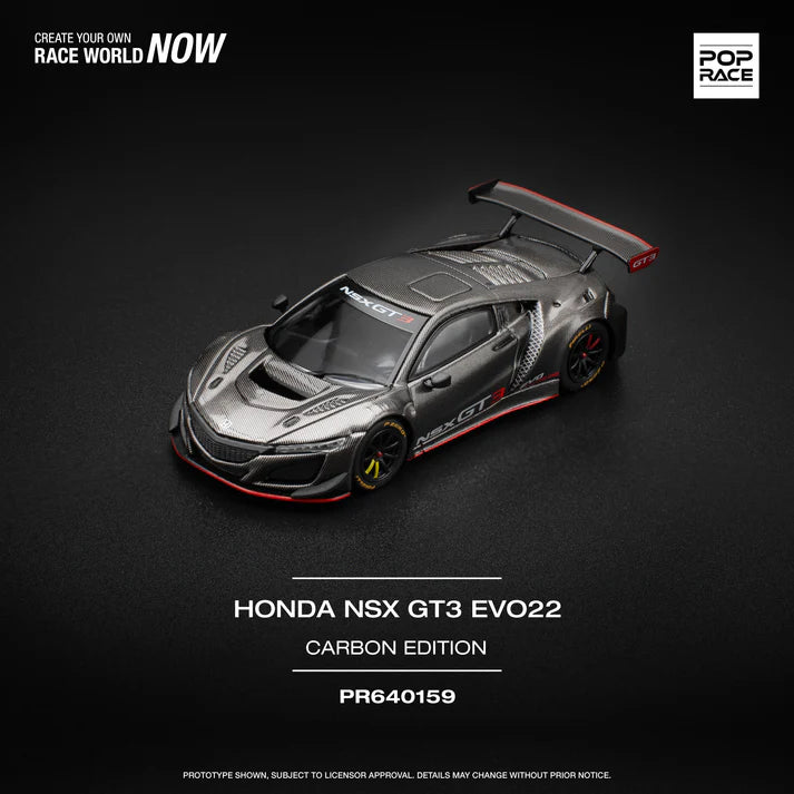 Pop Race 1/64 - Honda NSX GT3 Evo22 Carbon Edition