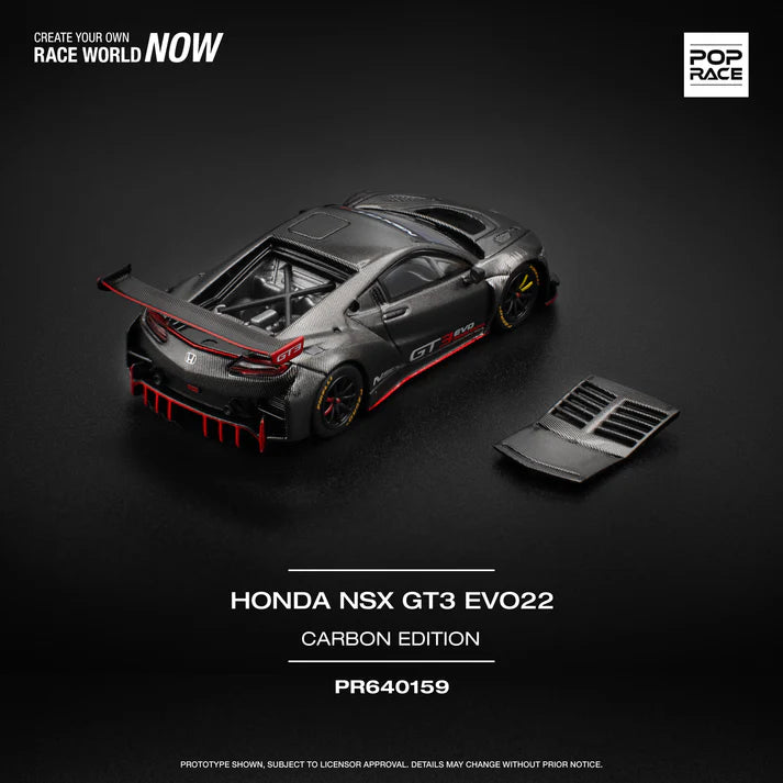 Pop Race 1/64 - Honda NSX GT3 Evo22 Carbon Edition