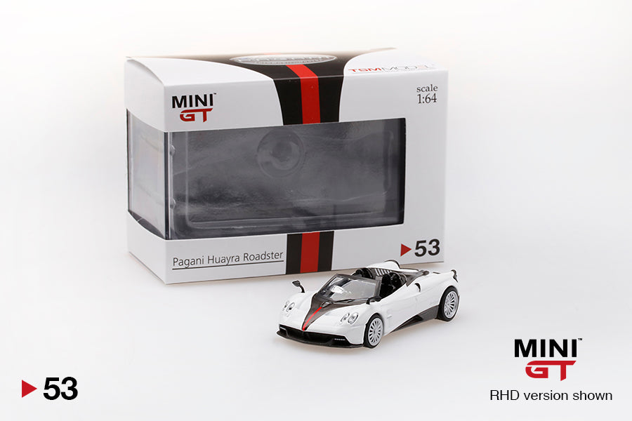 Mini GT 1/64 - Pagani Huayra Roadster White