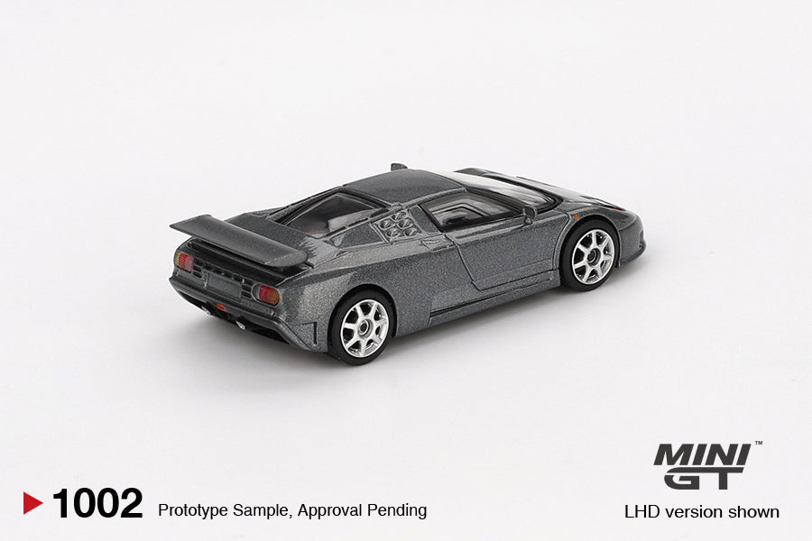 Mini GT 1/64 - Bugatti EB110 Super Sport Grigio Scuro