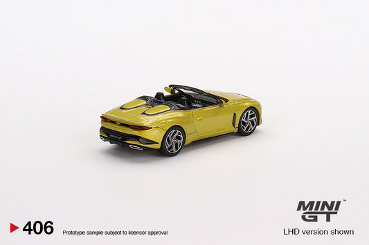 Mini GT 1/64 - Bentley Mulliner Bacalar Yellow Flame
