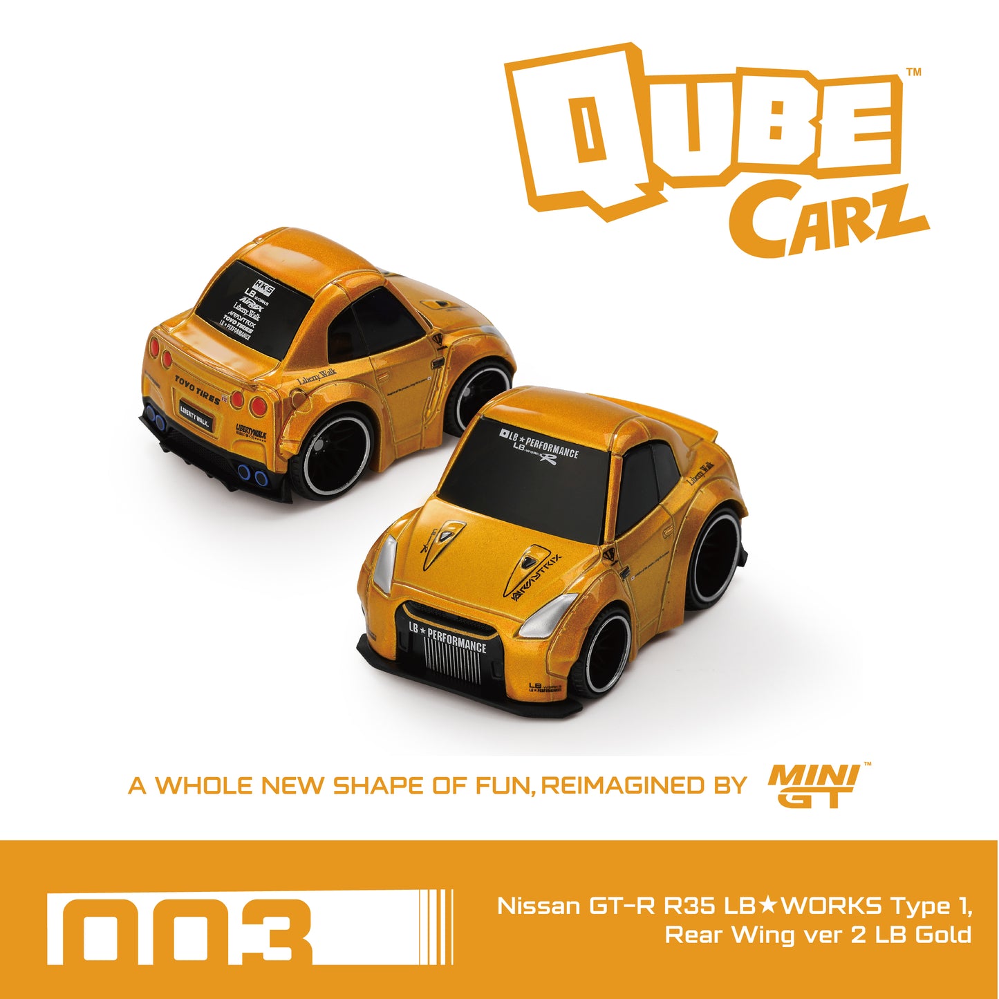 Mini GT 1/64 - Qube Carz (set of 6 sealed case)