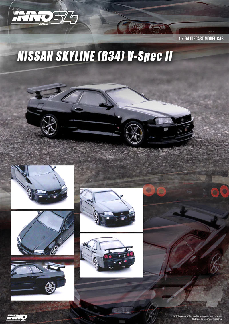 Inno64 1/64 - Nissan Skyline GT-R (R34) V-Spec II