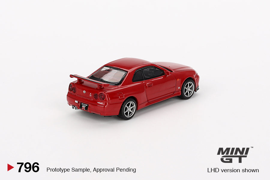 Mini GT 1/64 - Nissan Skyline GT-R (R34) V-Spec Active Red