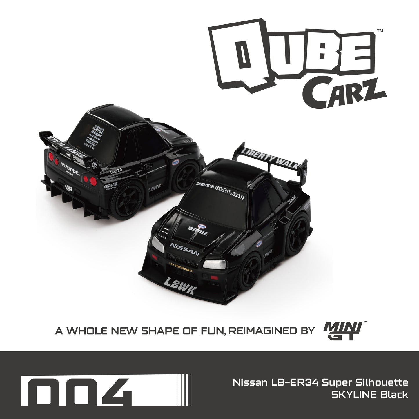 Mini GT 1/64 - Qube Carz (set of 6 sealed case)