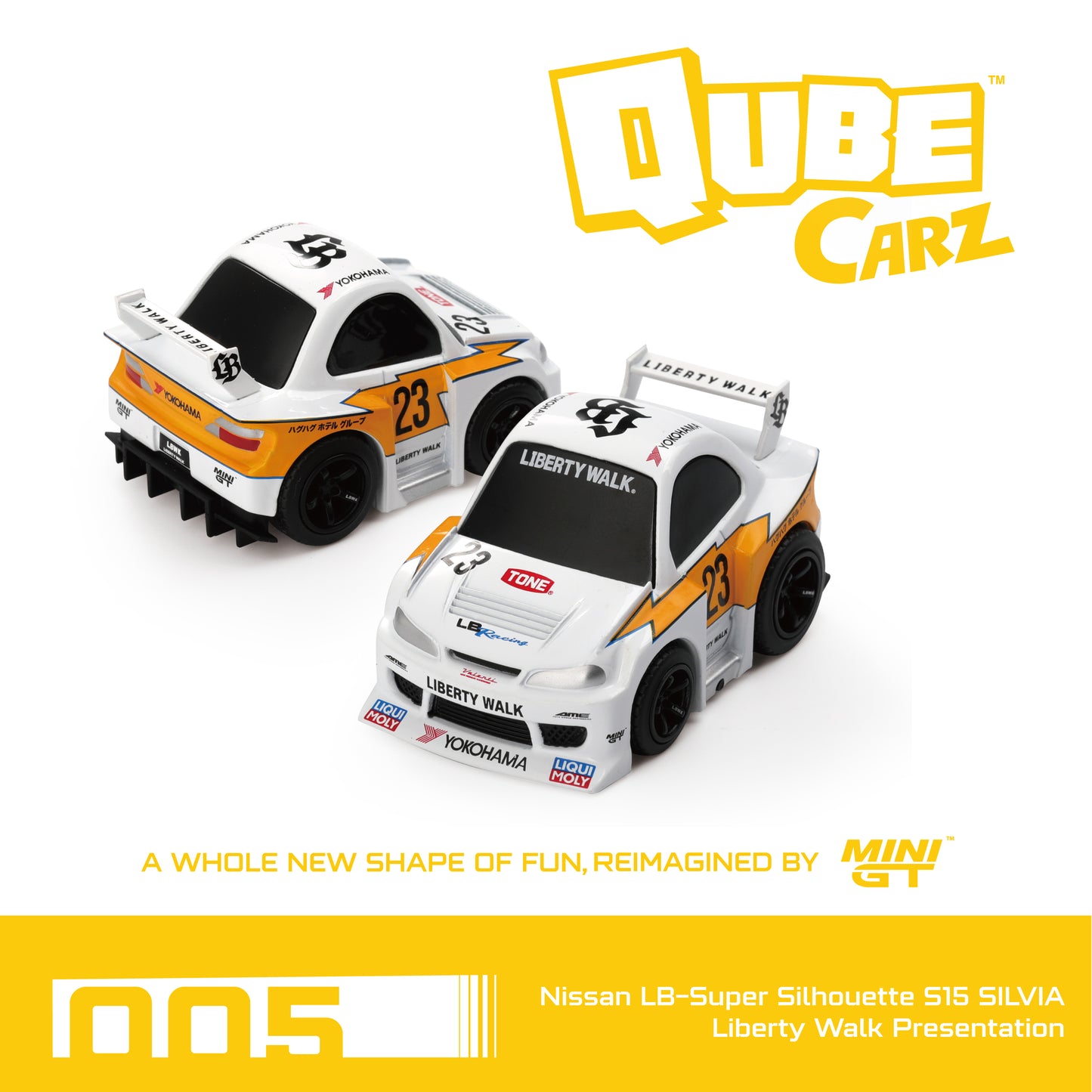 Mini GT 1/64 - Qube Carz (set of 6 sealed case)