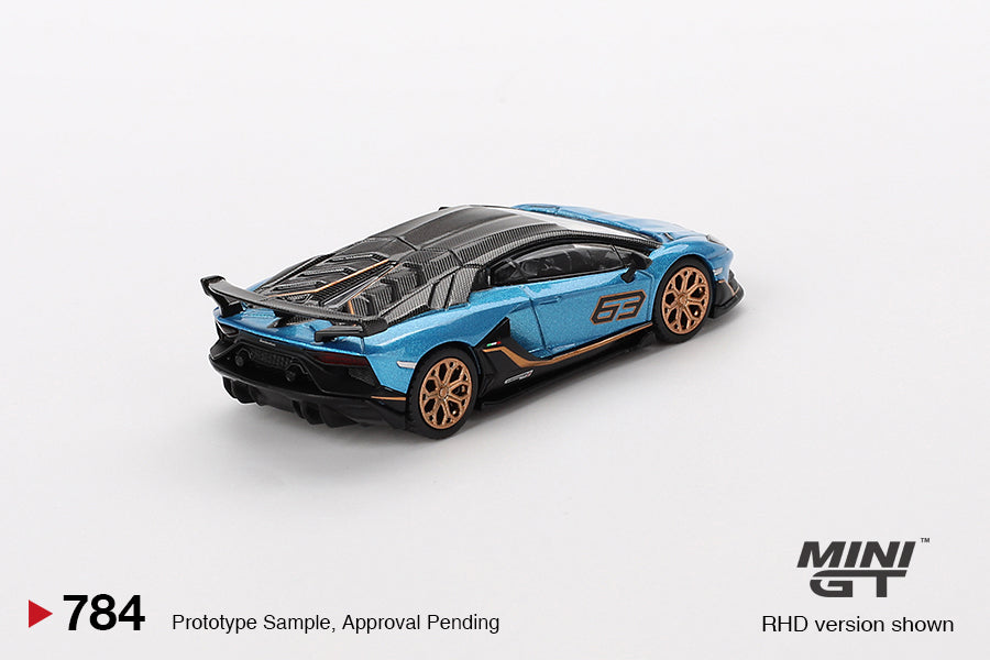 Mini GT 1/64 - Lamborghini Aventador SVJ 63 Blu Aegir