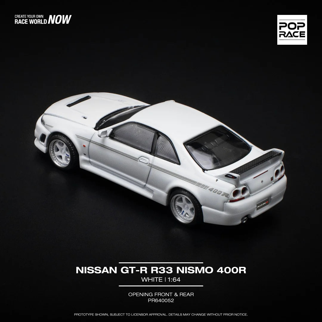 Pop Race 1/64 - Nissan Skyline GT-R 400R Nismo White
