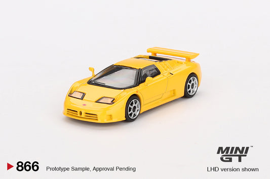Mini GT 1/64 - Bugatti EB110 Super Sport Giallo Bugatti