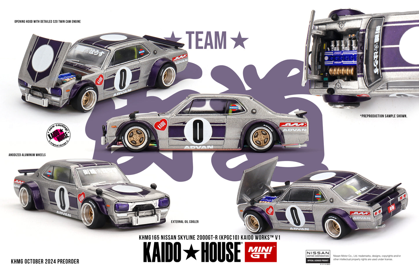 Mini GT x Kaido House 1/64 - Nissan Skyline 2000GT-R (KPGC10) Kaido Works V1