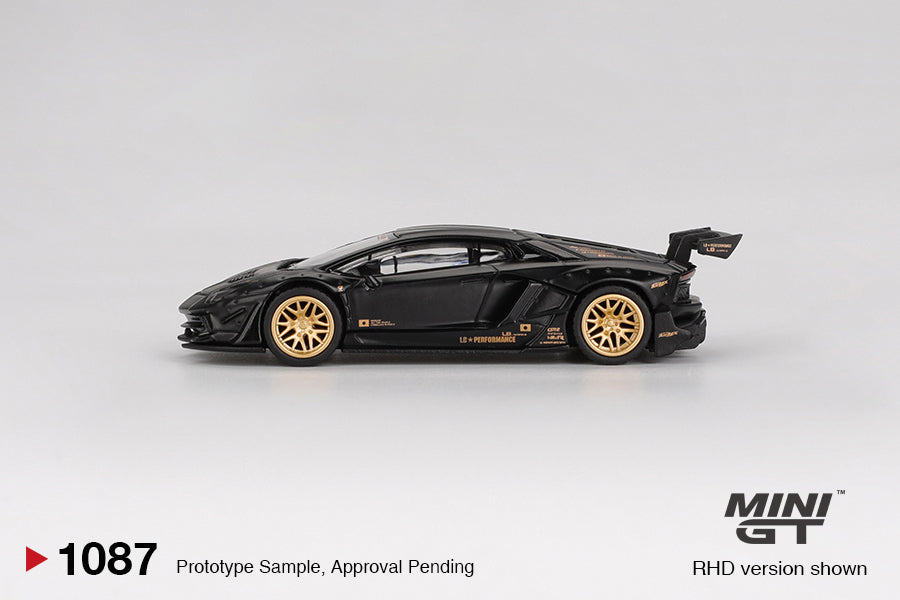 Mini GT 1/64 - LB★WORKS Lamborghini Aventador Limited Edition Matte Black
