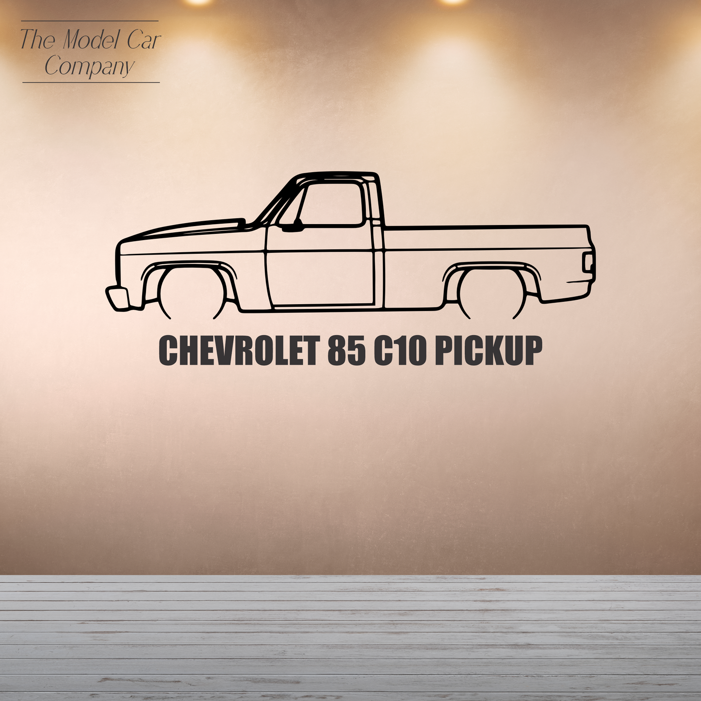 Wall Art Silhouette - Chevrolet 85 C10 Pickup