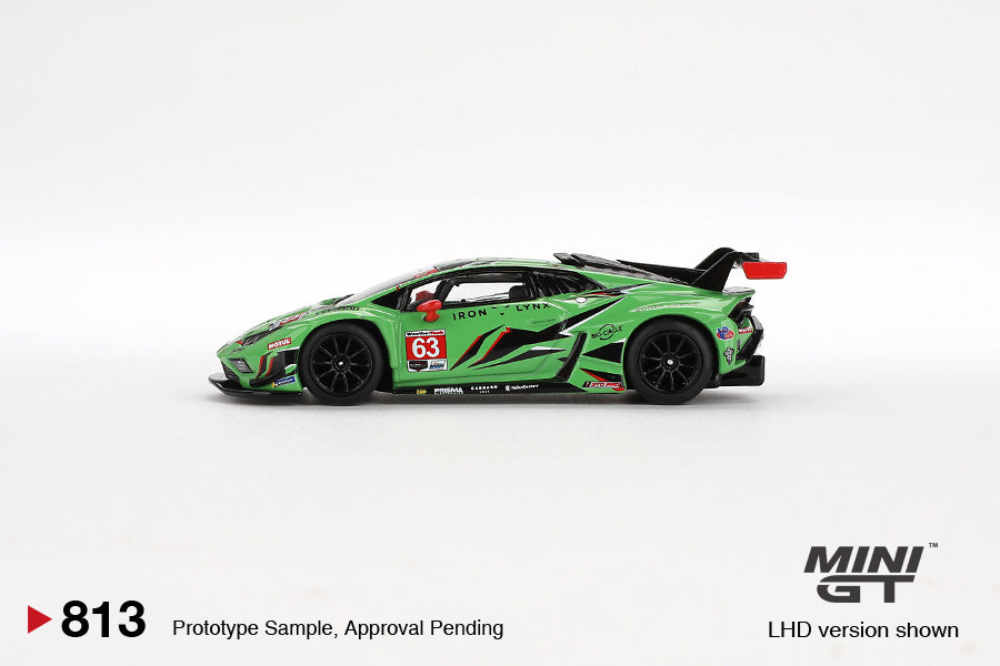 Mini GT 1/64 - Lamborghini Huracán GT3 EVO2 #63 Iron Lynx IMSA 2023 Daytona 24 Hrs
