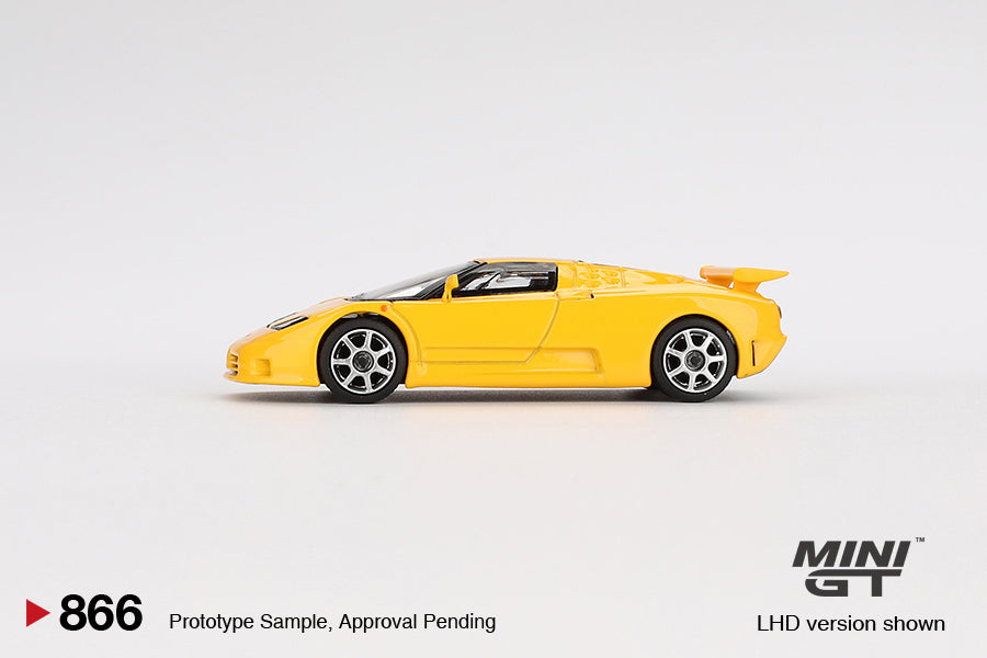 Mini GT 1/64 - Bugatti EB110 Super Sport Giallo Bugatti