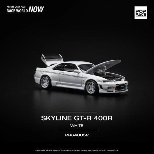 Pop Race 1/64 - Nissan Skyline GT-R 400R Nismo White
