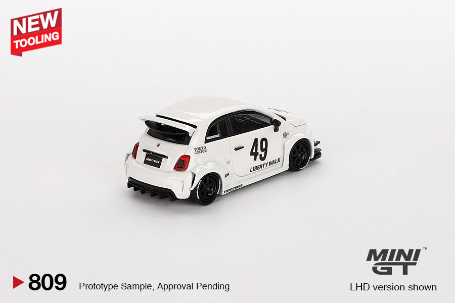 Mini GT 1/64 - LB-WORKS x Abas Works ABARTH 595 Gara White