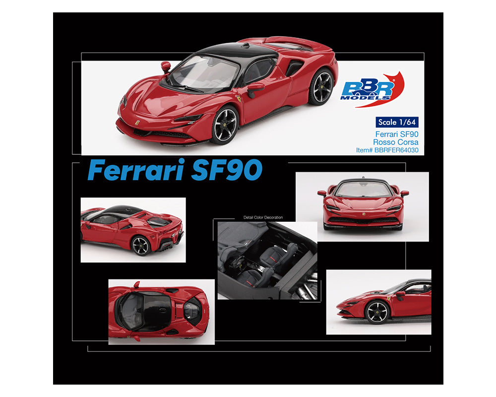 BBR Models 1/64 - Ferrari SF90 Rosso Corsa