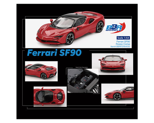 BBR Models 1/64 - Ferrari SF90 Rosso Corsa