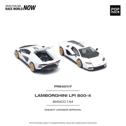 Pop Race 1/64 - Lamborghini LPI 800-4 Bianco