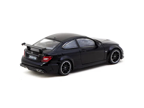 Tarmac Works 1/64 - Mercedes-Benz C 63 AMG Coupé Black Series Matte Black - GLOBAL64