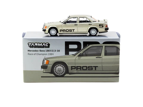 Tarmac Works 1/64 - Mercedes-Benz 190 E 2.3-16 Race of Champion 1984 #5 Alain Prost - GLOBAL64