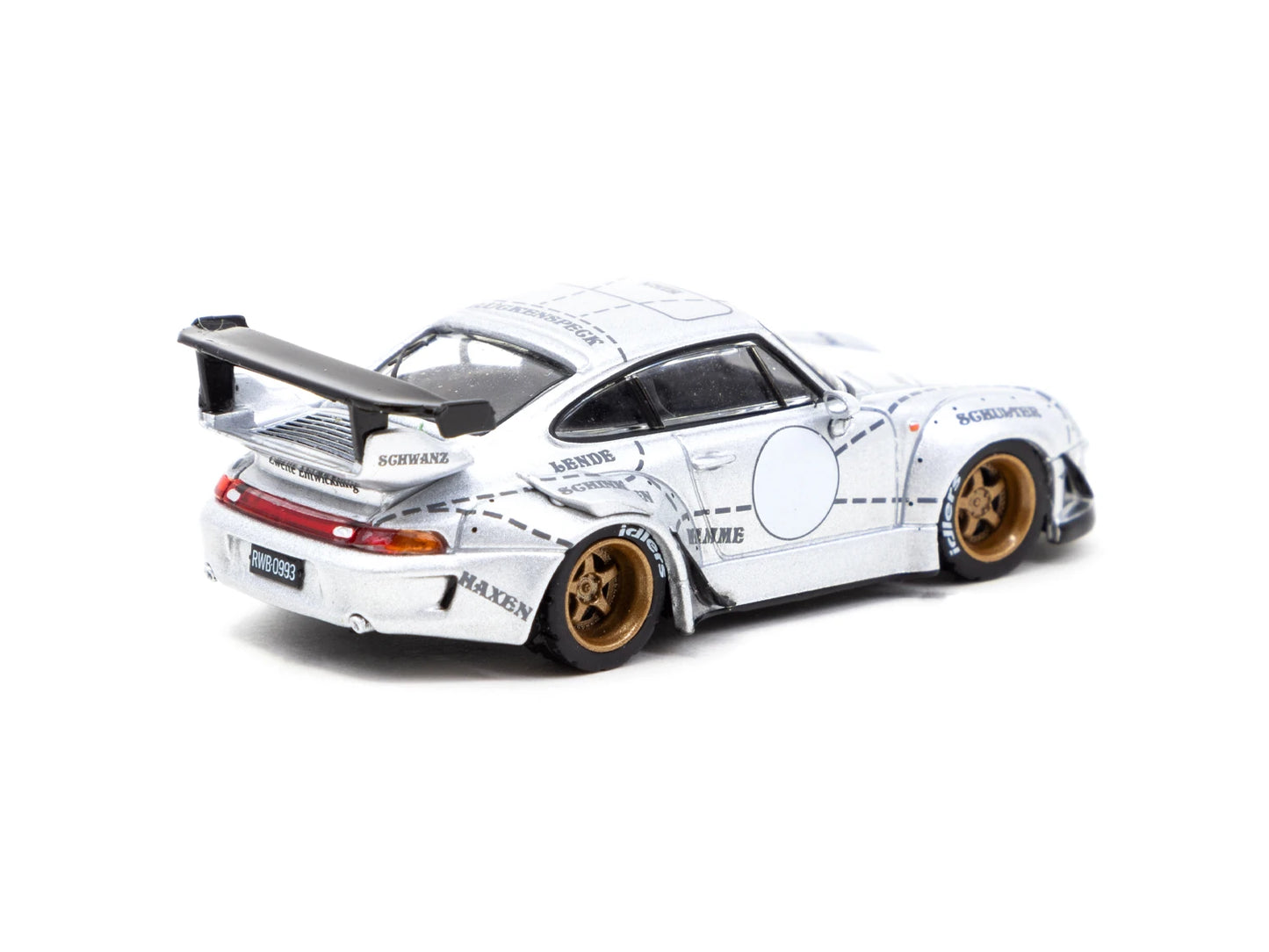 Tarmac Works 1/64 - Porsche RWB 993 Silver Phantom China Special Edition - HOBBY64