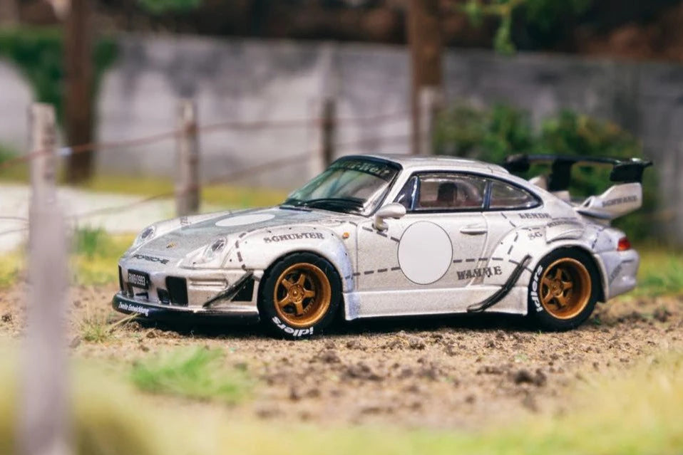 Tarmac Works 1/64 - Porsche RWB 993 Silver Phantom China Special Edition - HOBBY64