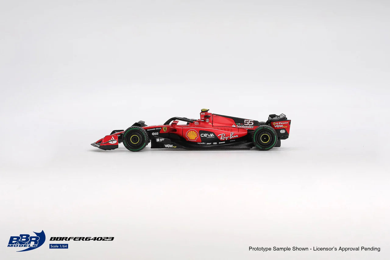 BBR 1/64 - Ferrari SF23 #55 C Sainz 2023 Monaco GP