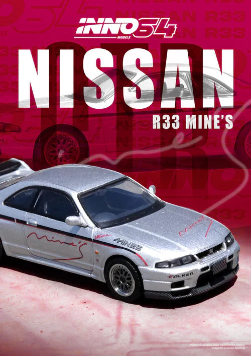 Inno64 1/64 - Nissan Skyline GT-R N1 (R33) Tuned by "Mine's" Sonic Silver