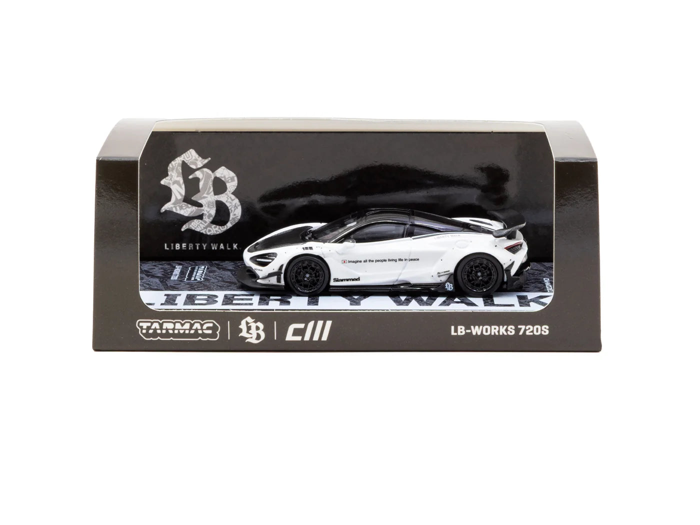 Tarmac Works x CM Model 1/64 - LB-Works McLaren 720S White - HOBBY64