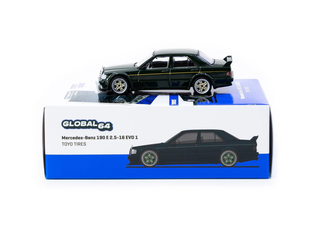 Tarmac Works 1/64 - Mercedes-Benz 190 E 2.5-16 EVO 1 TOYO TIRES - GLOBAL64