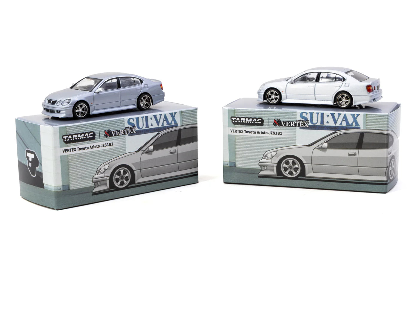 Tarmac Works 1/64 - VERTEX Toyota Aristo JZS161 Silver - GLOBAL64