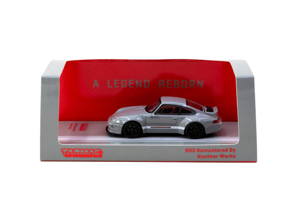 Tarmac Works 1/64 - Porsche 993 Remastered by Gunther Werks Grey - ROAD64