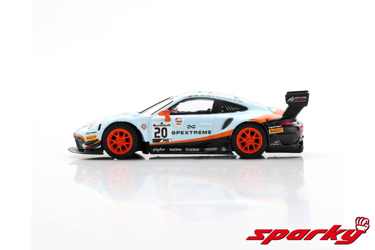 Sparky 1/64 - Porsche 911 GT3 R No.20 GPX Racing Winner 24H Spa 2019 R. Lietz - M. Christensen - K. Estre