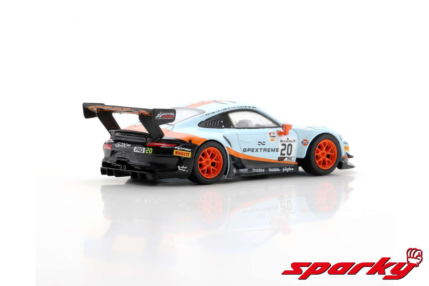Sparky 1/64 - Porsche 911 GT3 R No.20 GPX Racing Winner 24H Spa 2019 R. Lietz - M. Christensen - K. Estre