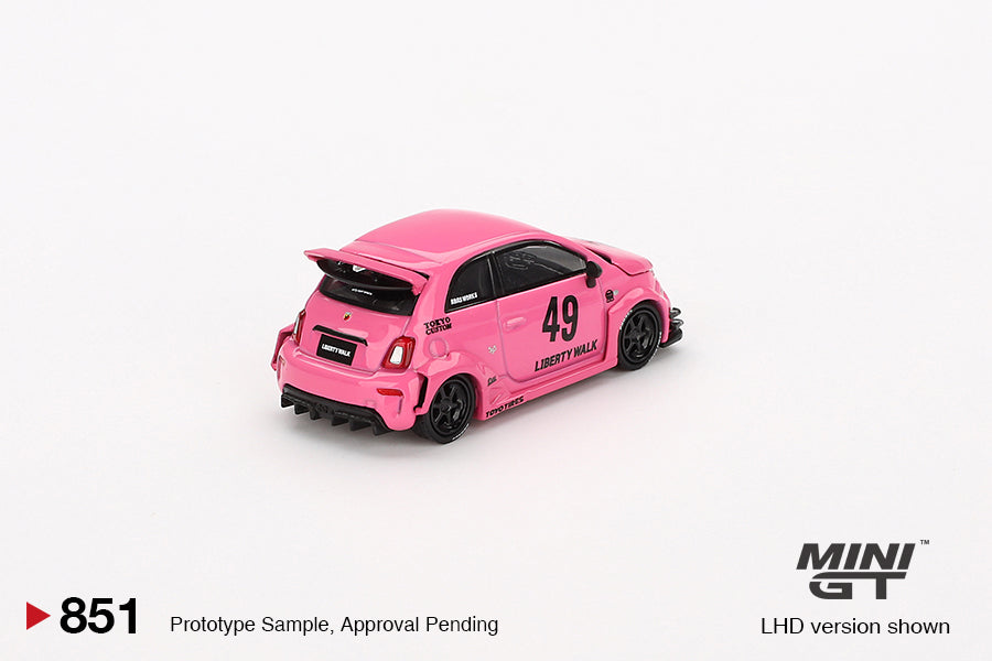 Mini GT 1/64 - ABARTH 595 LB-WORKS x Abas Works Pink