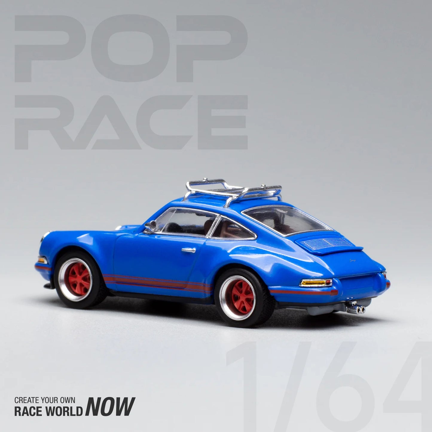 Pop Race 1/64 - Porsche 964 Singer Wakeboard Blue