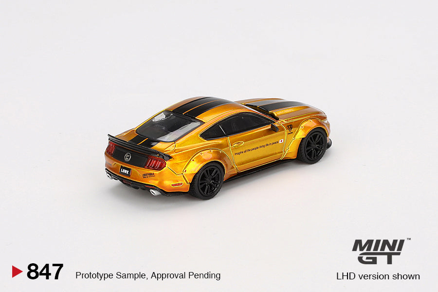 Mini GT 1/64 - LB-WORKS FORD MUSTANG LB Gold