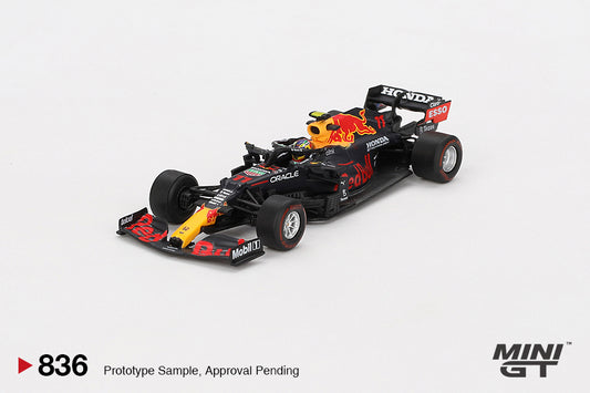 Mini GT 1/64 - Red Bull RB16B #11 Sergio Pérez 2021 Azerbaijan Grand Prix Winner