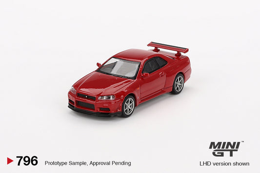 Mini GT 1/64 - Nissan Skyline GT-R (R34) V-Spec Active Red