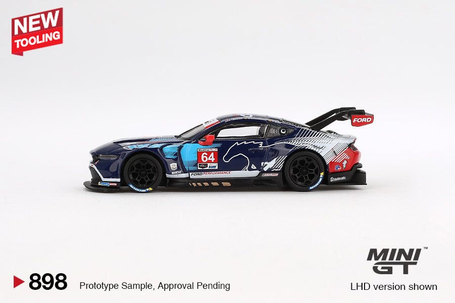 Mini GT 1/64 - Ford Mustang GT3 #64 Ford Multimatic Motorsports 2024 IMSA Daytona 24 Hrs