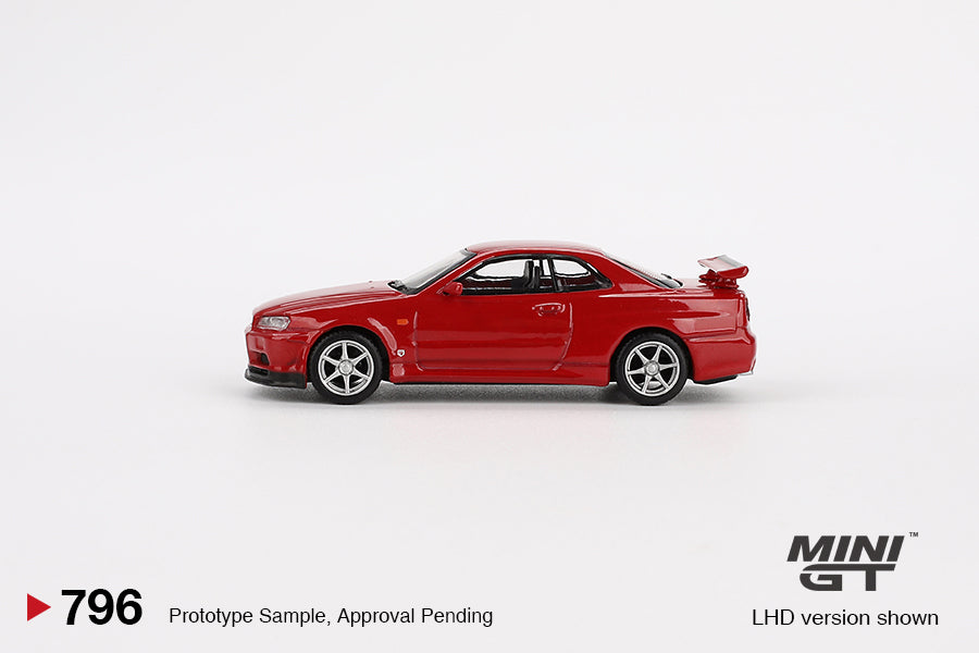 Mini GT 1/64 - Nissan Skyline GT-R (R34) V-Spec Active Red