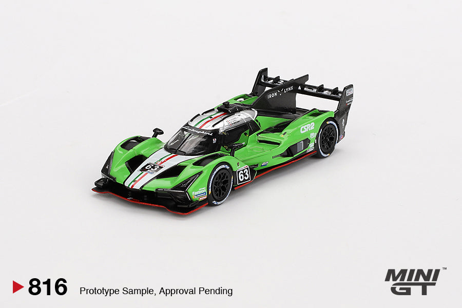 Mini GT 1/64 - Lamborghini SC63 #63 Iron lynx 2024 IMSA Sebring 12 Hrs