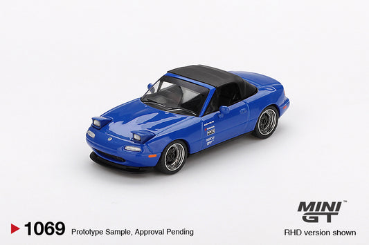 Mini GT 1/64 - Mazda Miata MX-5 (NA) Tuned Version Dark Blue