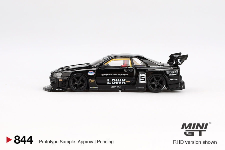 Mini GT 1/64 - Nissan LB-ER34 Super Silhouette SKYLINE Black