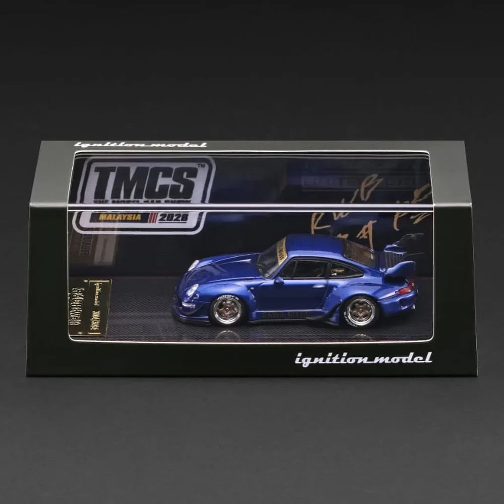 Ignition Model 1/64 - Porsche RWB 993 Blue Metallic TMCS Malaysia 2026 Event Exclusive