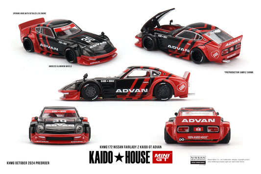 Mini GT x Kaido House 1/64 - Nissan Fairlady Z Kaido GT ADVAN