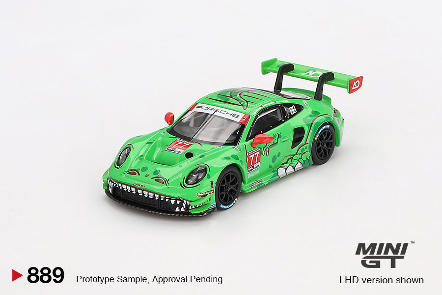 Mini GT 1/64 - Porsche 911 GT3 R #77 AO Racing 2024 IMSA Daytona 24 Hrs GTD Pro 2nd Place